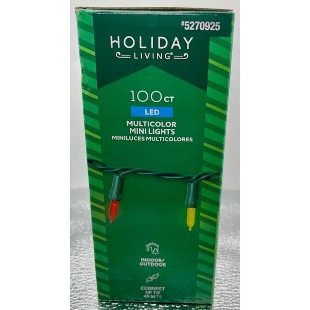 Holiday Living 100ct Multicolor 24 ft LED Mini String Lights For Indoor/Outdoor - Picture 4 of 5